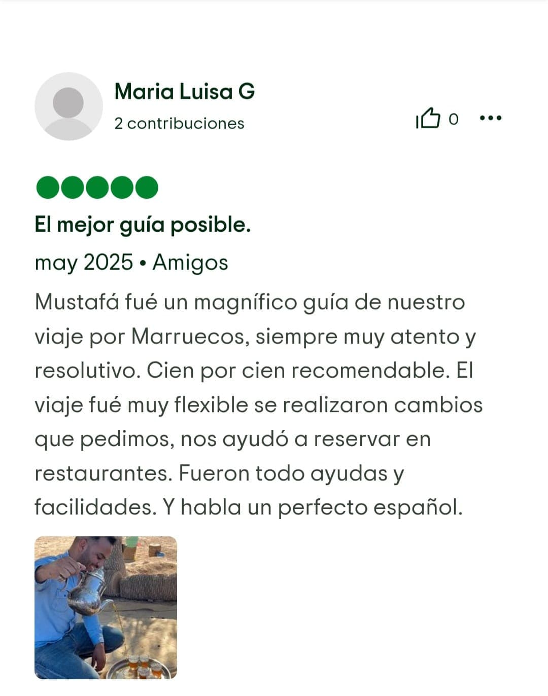 Captura de reseña de Tripadvisor 3
