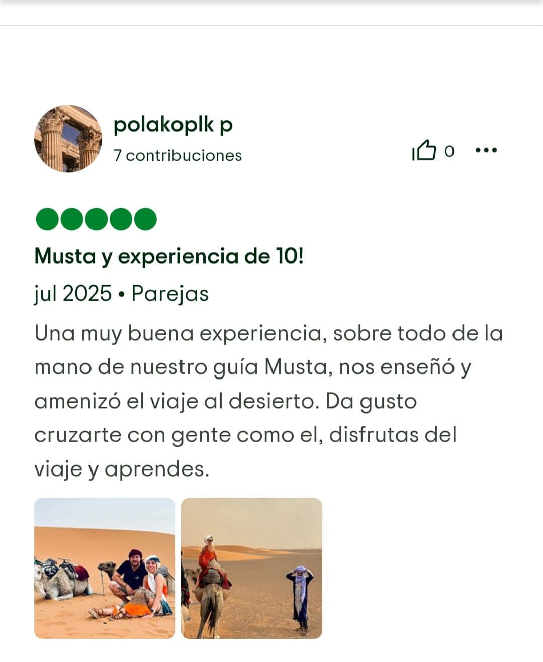 Captura de reseña de Tripadvisor 6